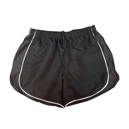 Running Sprinter Shorts Womens Small Black Athletic Gym Training Elastic Waist