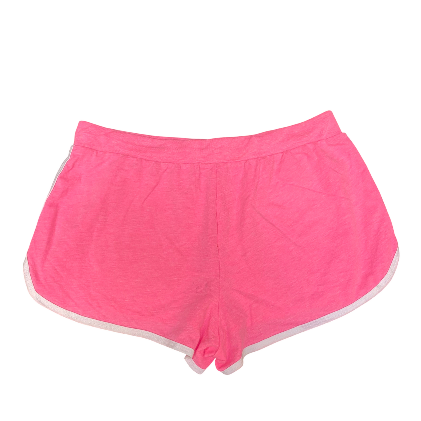 Running Sprinter Shorts Womens Large Pink Athletic Fit Gym Workout Drawstring