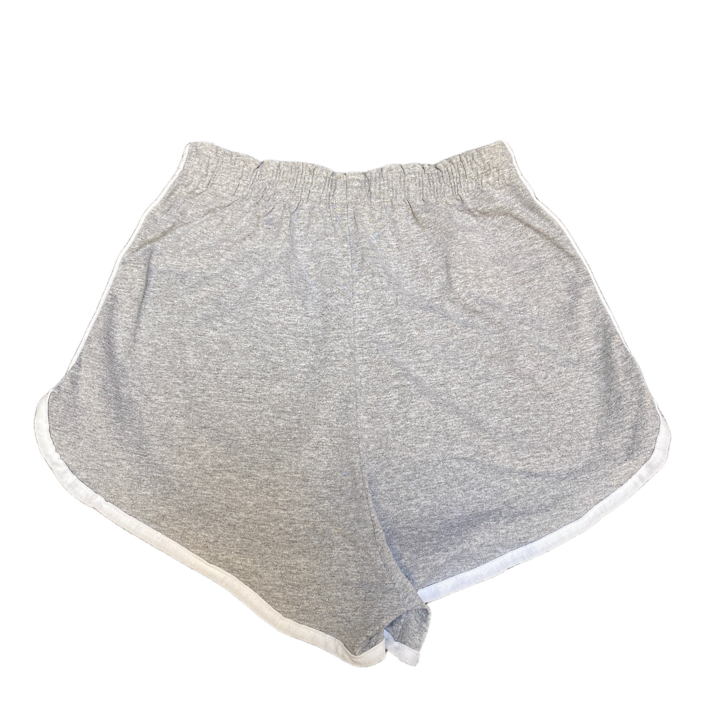 Running Sprinter Shorts Women XL 25" Waist Grey Athletic Gym Workout Dolphin Hem
