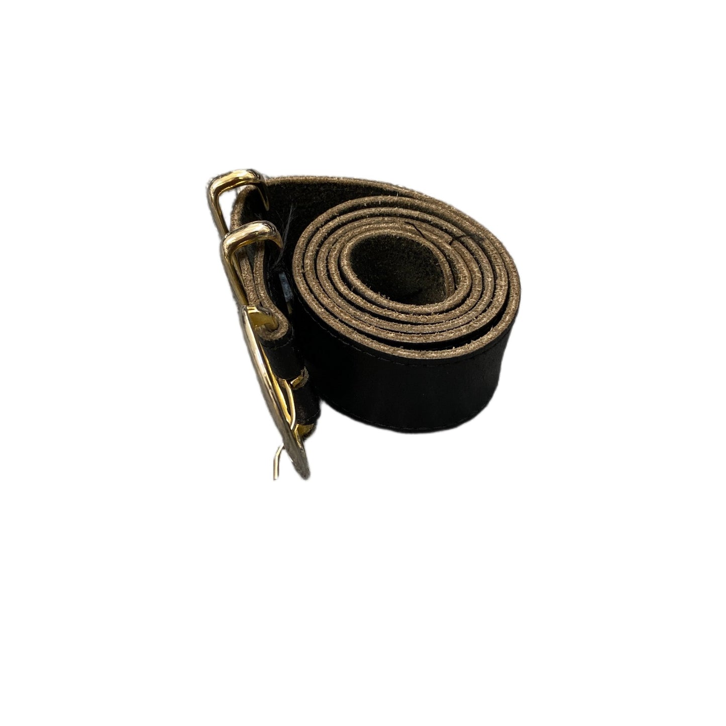 Waist Belt Womens Black Leather Adjustable Classic Silver Pin Buckle 33 Inches