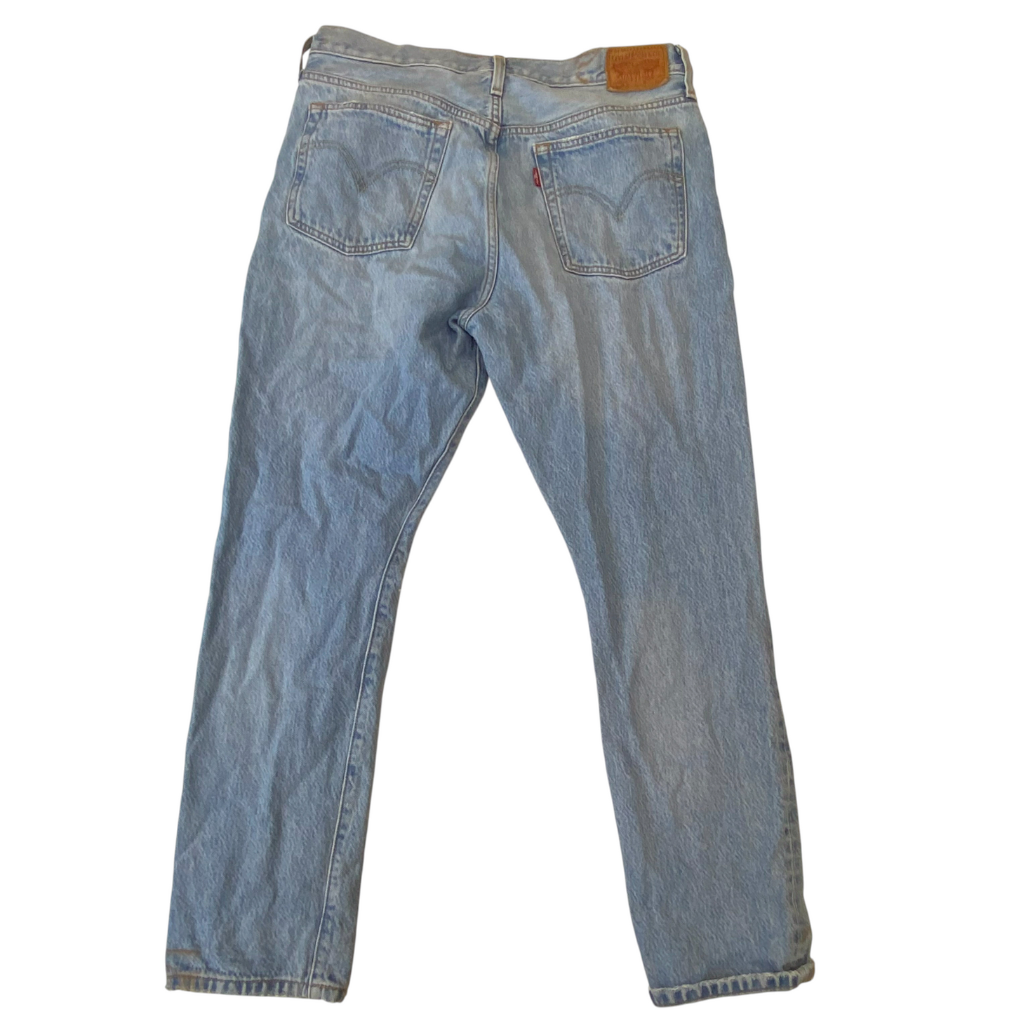 Levi's Jeans Womens Large Blue Denim Distressed Regular Fit Pockets Outdoor