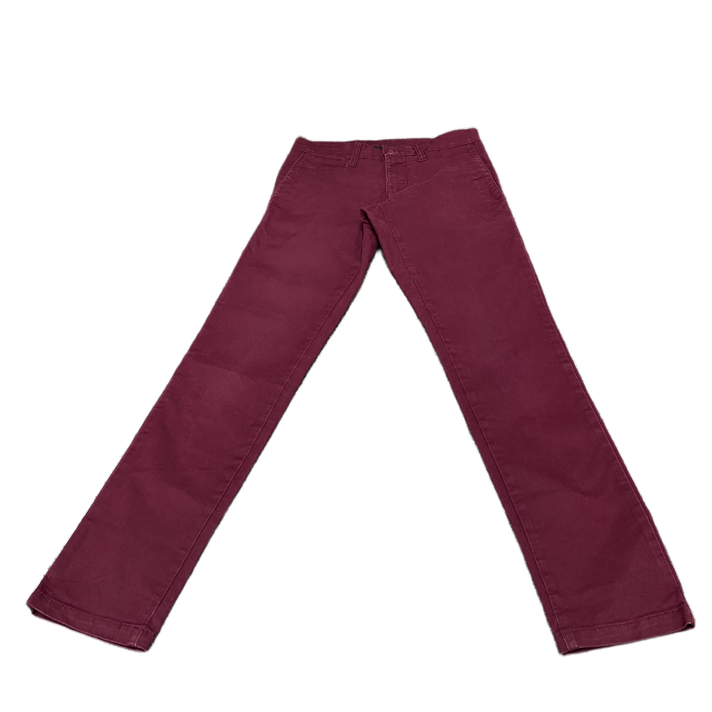 Carhartt Sid Pants Fits as Womens 28" Waist Burgundy Stretch Mid Rise Trousers