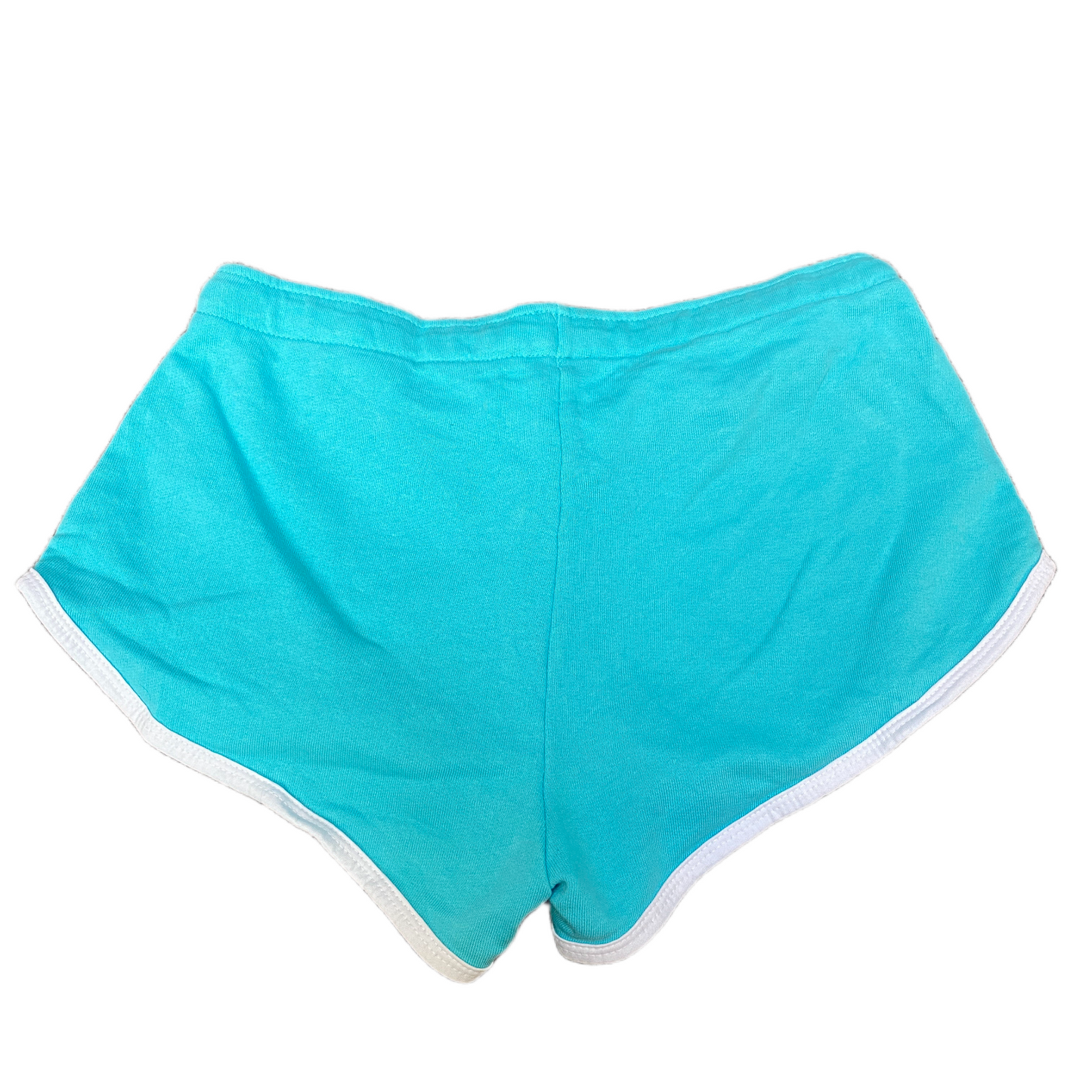 Running Sprinter Shorts Womens M 28" Waist Blue Athletic Gym Workout Dolphin Hem
