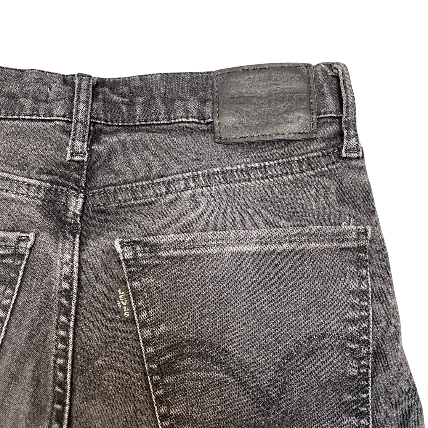 Levi's Jeans Women 26" Waist Black Premium Stretch Mile High Super Skinny Leg