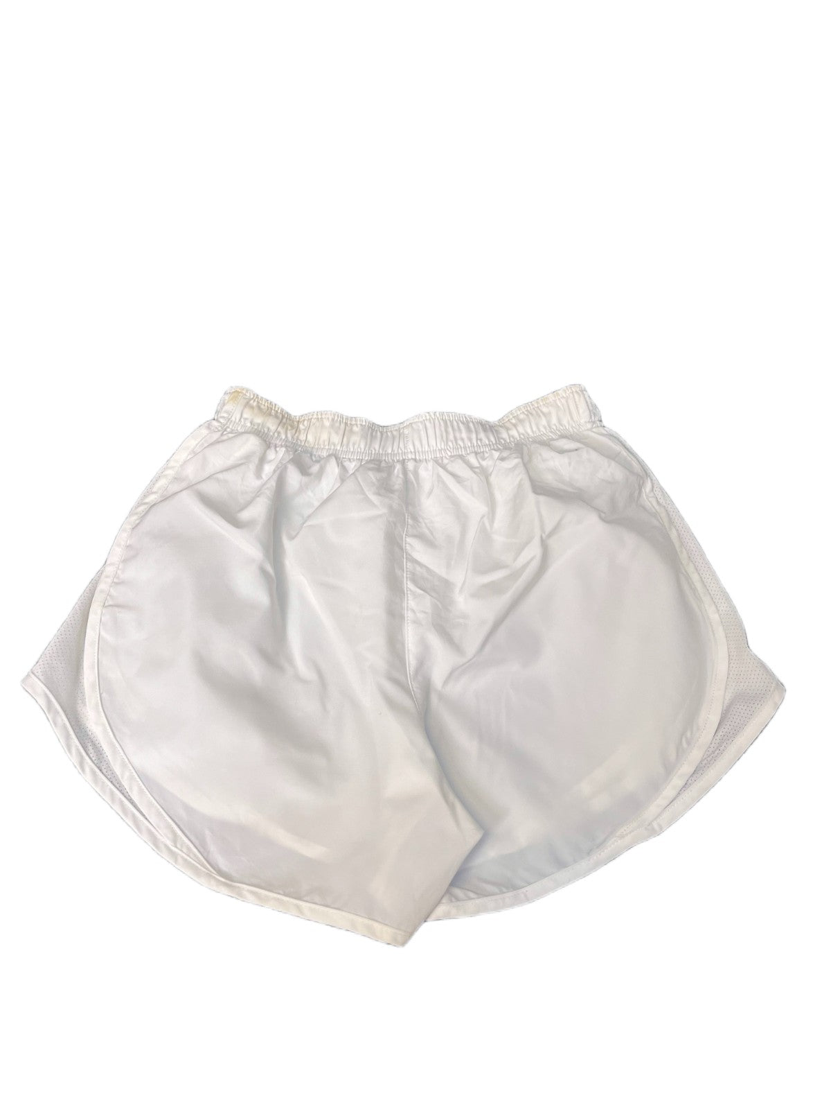 Nike Dri-FIT Running Shorts Fits as Womens Small 23" Waist White Dolphin Hem