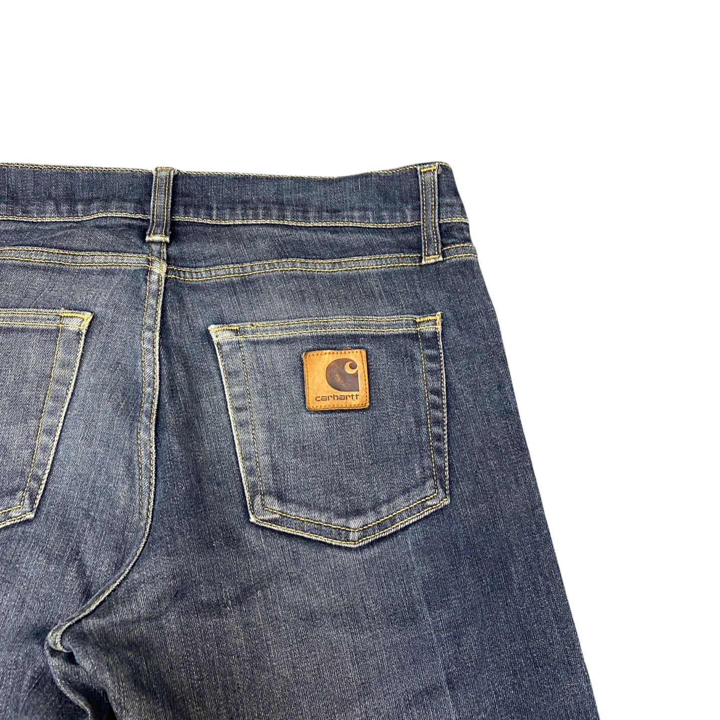 Carhartt WIP Rebel Pant Jeans Mens L Blue Denim Carpenter Stretch Straight Fit