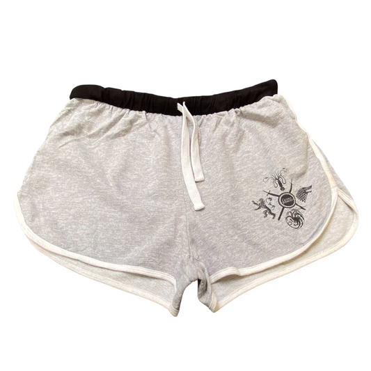 Game of Thrones Sprinter Running Shorts Womens 28W Grey Elastic Waist Athletic