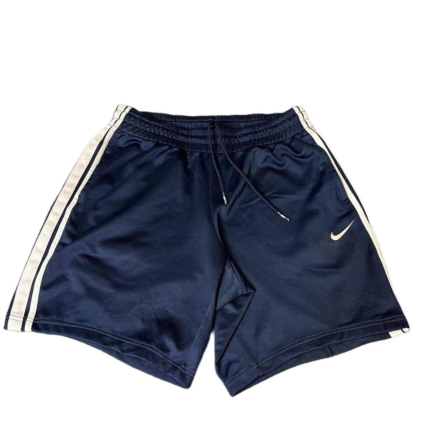 Nike Dri-FIT Athletic Shorts Fits as Men M 31" Waist Navy Performance Drawstring