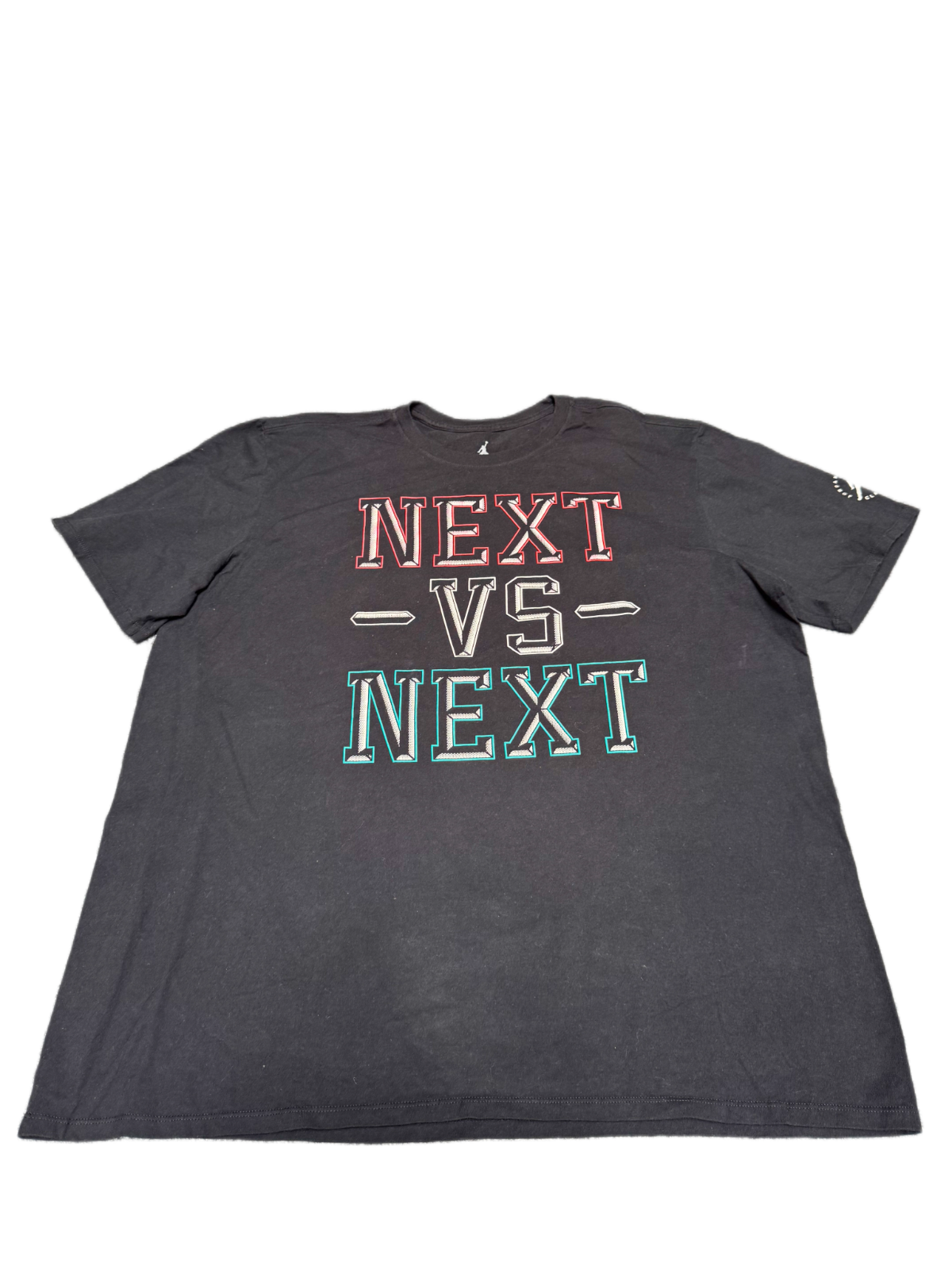 Jordan T-Shirt Mens Fits as XL Black Graphic Print Short Sleeve Crew Neck