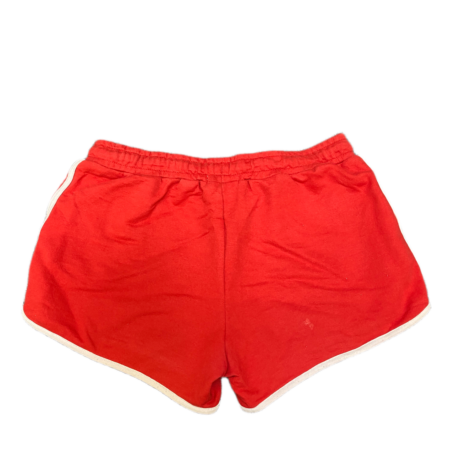 Running Sprinter Shorts Girls M 28" Waist Red Athletic Gym Workout Dolphin Hem