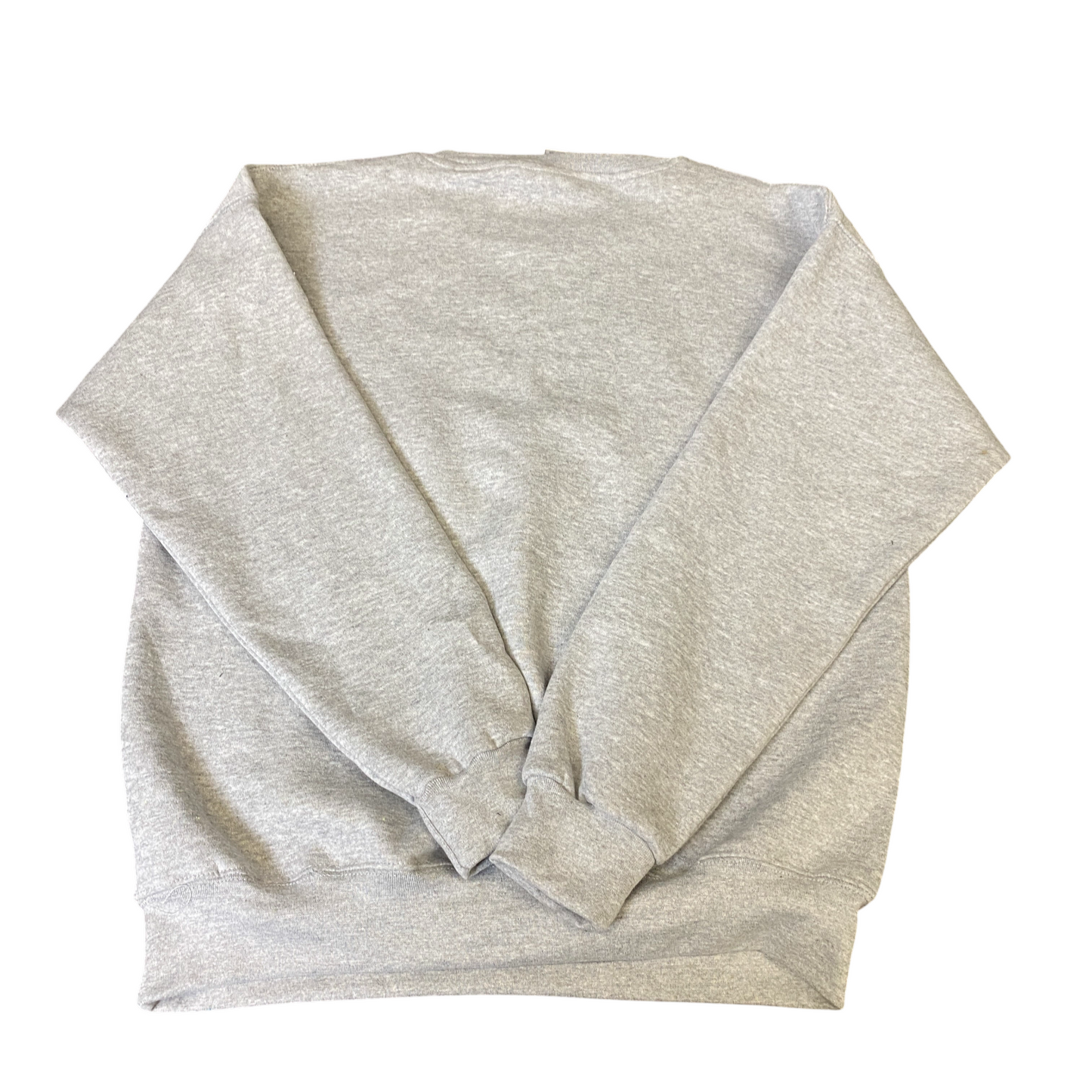Nike Reworked Sweatshirt Mens Medium Grey Embroidered Spellout Logo Vintage Y2K