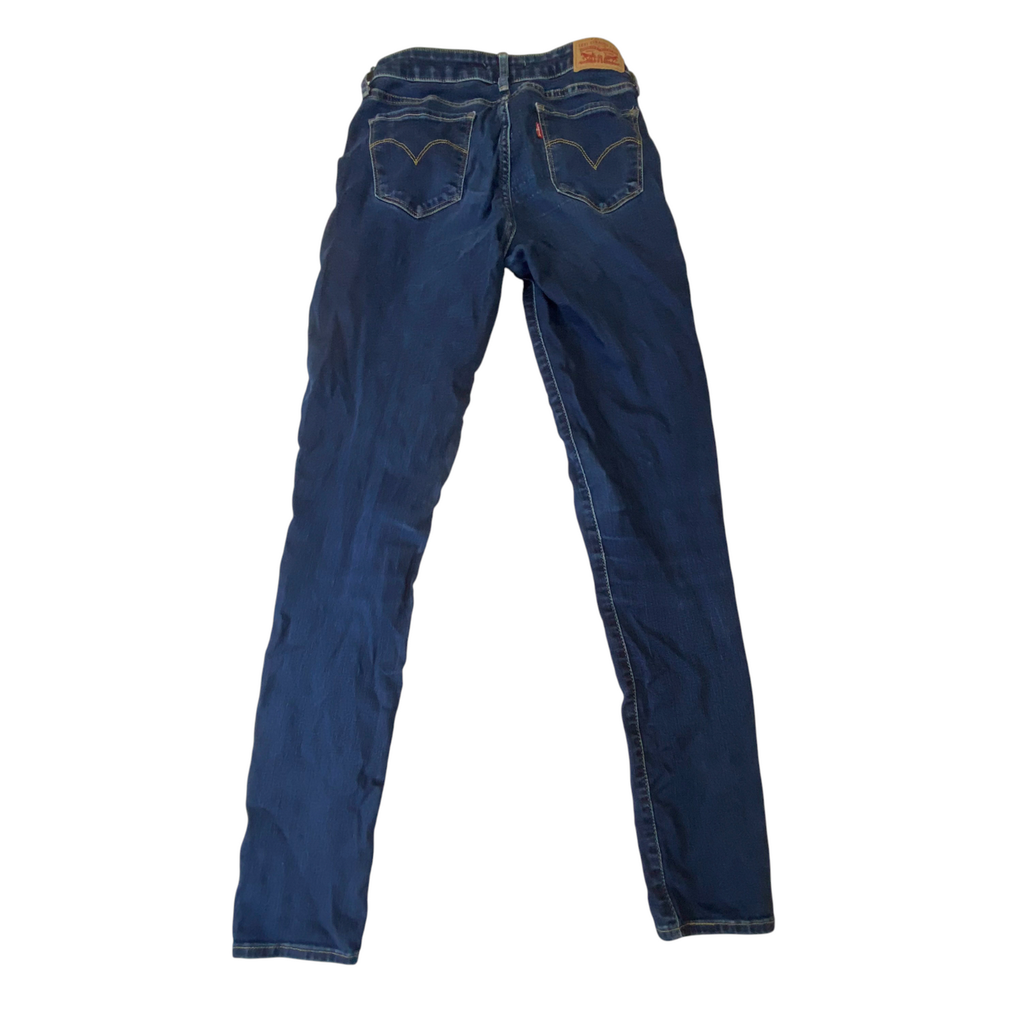 Levi's 711 Jeans Womens Medium Blue Denim Super Skinny Fit Pockets Outdoor