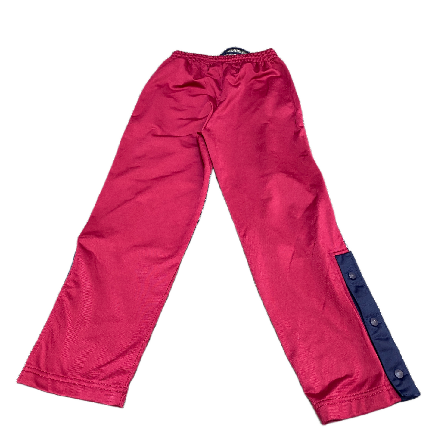 Pocopiano Sweatpants Fits as Womens 24" Waist Pink Blue Snap Button Trousers