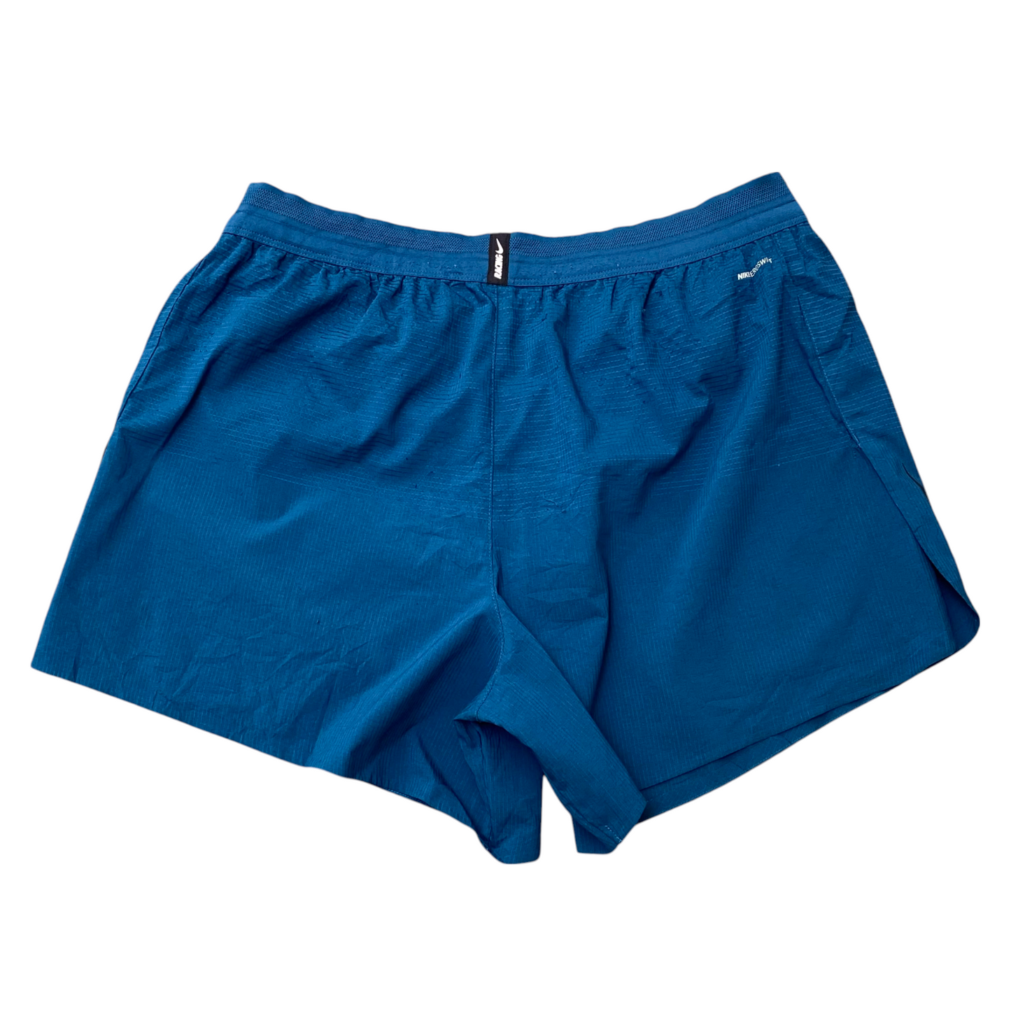 Nike Shorts Womens XXL Blue Swoosh Logo Elastic Waist Drawstring Stretch