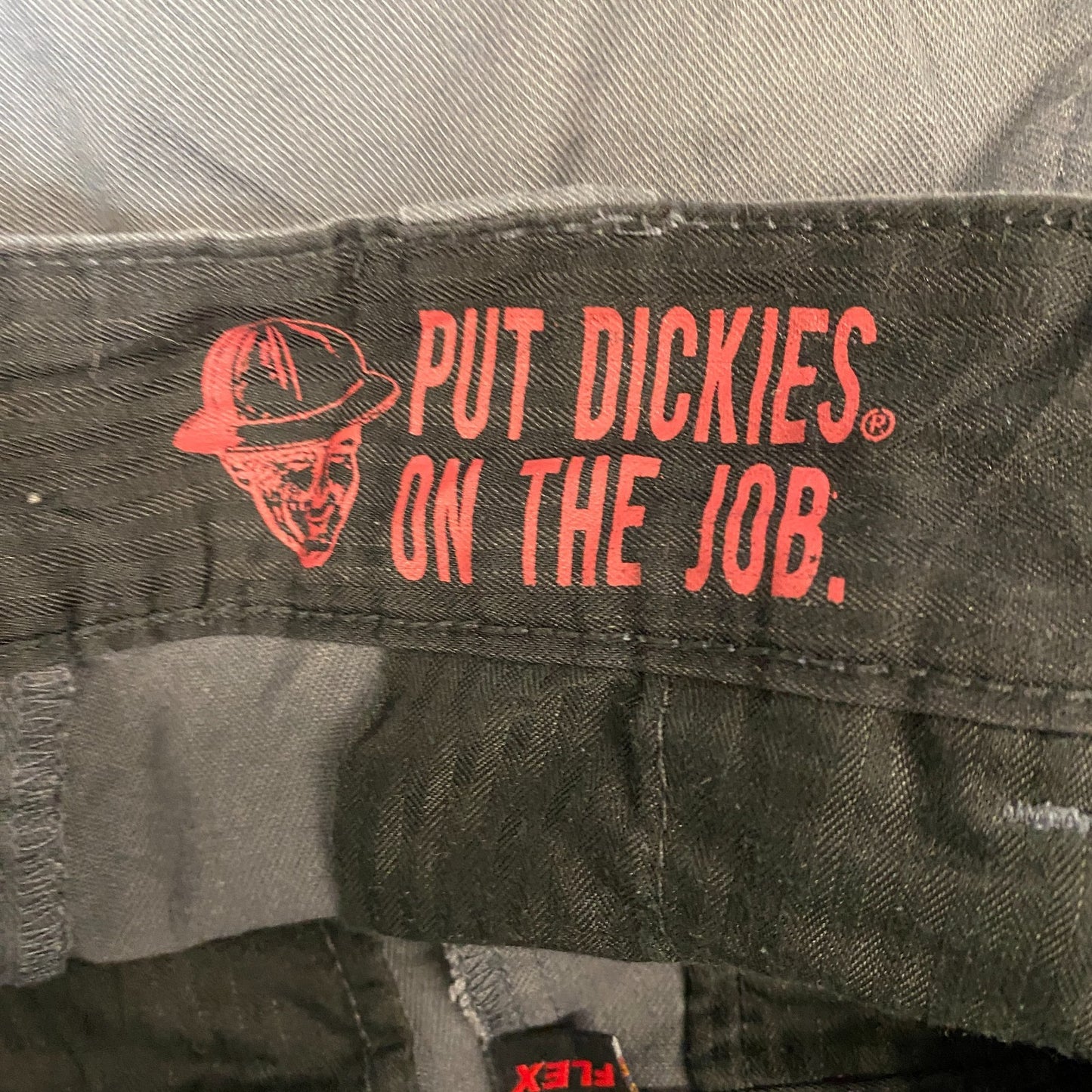 Dickies Flex Skateboarding Pants Womens Small Grey Twill Workwear Regular Fit