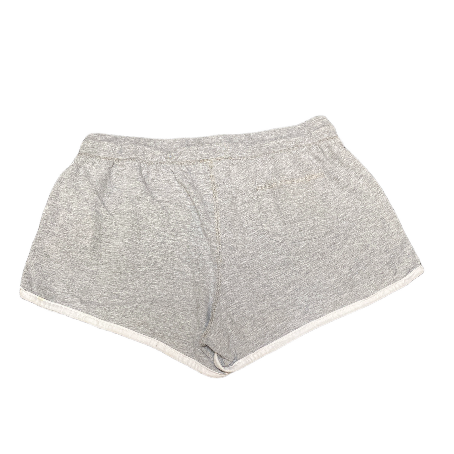 Running Sprinter Shorts Womens M 30" Waist Grey Athletic Gym Workout Dolphin Hem