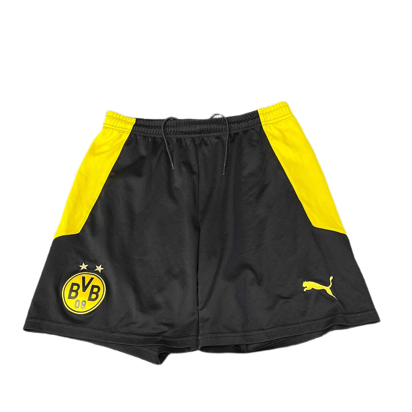 Borussia Dortmund BVB Men Medium 29" Waist Black Yellow Puma Football Drawstring
