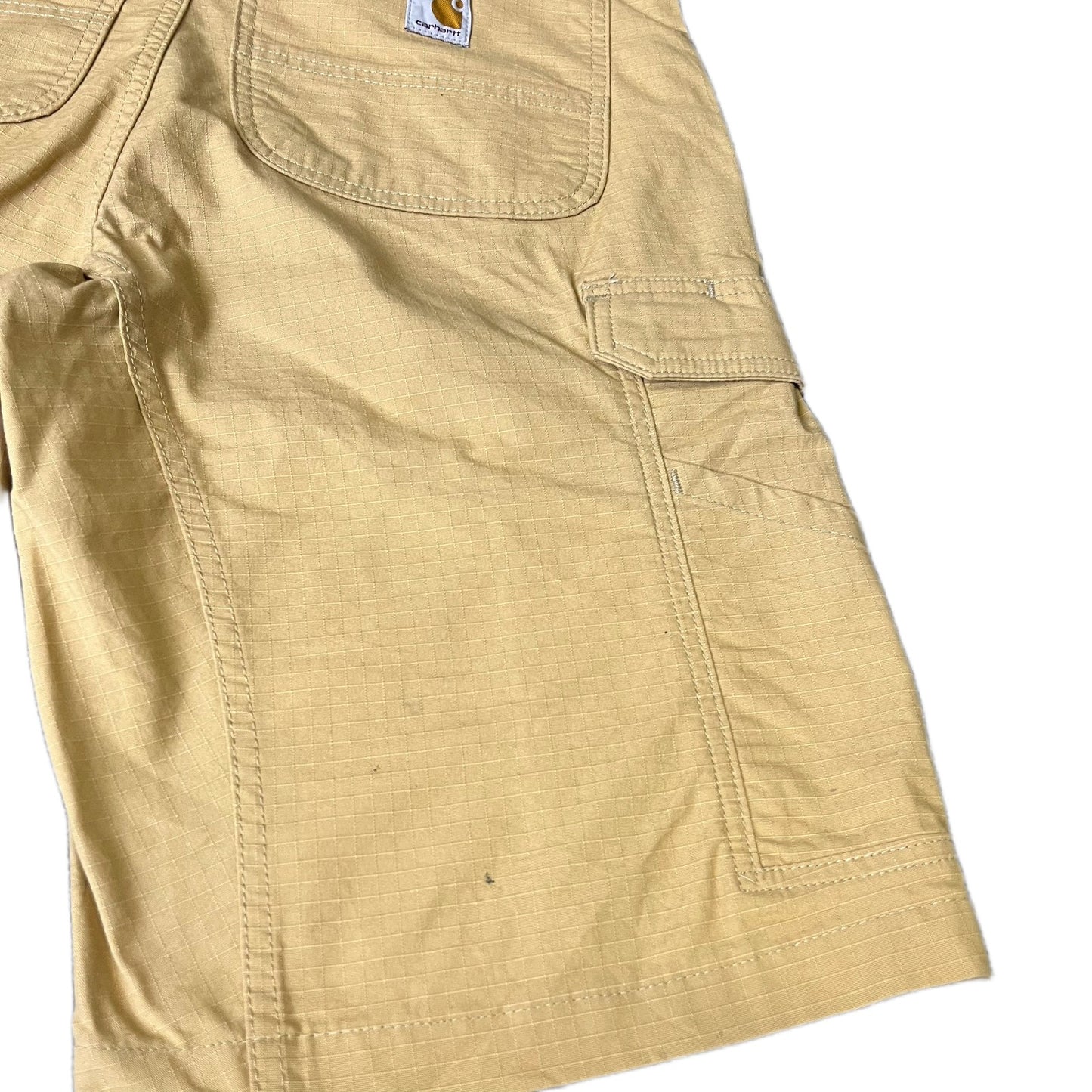 Carhartt Force Ripstop Cargo Work Shorts Fits as Men M 32" Waist Tan Relaxed Fit