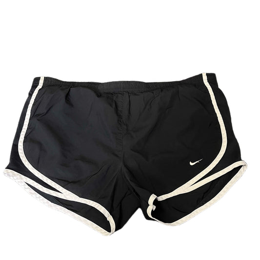 Nike Dri-FIT Running Shorts Fits as Women 2XL 36" Waist Black Lined Dolphin Hem