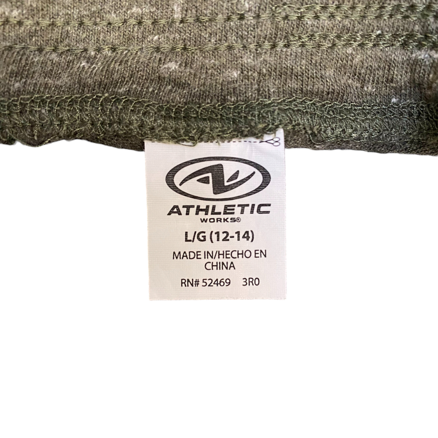 Running Sprinter Shorts Womens L Green Heather Gym Drawstring Waist Dolphin Hem