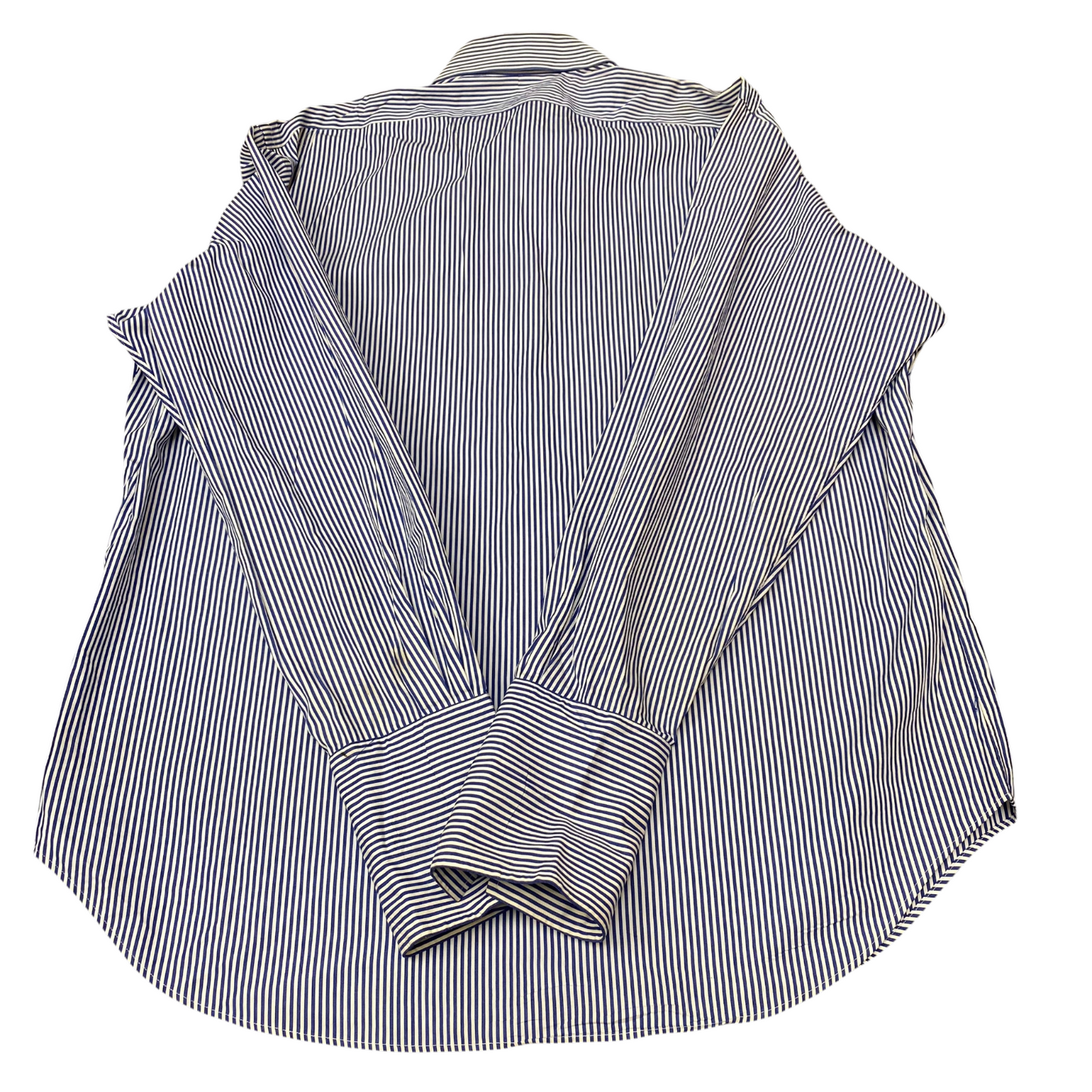Polo Ralph Lauren Formal Shirt Mens XL Blue White Striped Regent Classic Fit