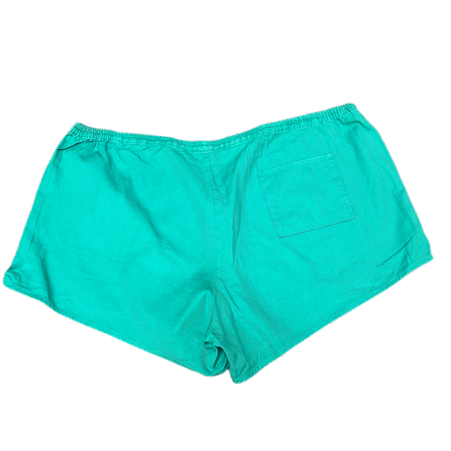 Running Sprinter Shorts Womens XL 40" Waist Teal Green Training Workout Pull On