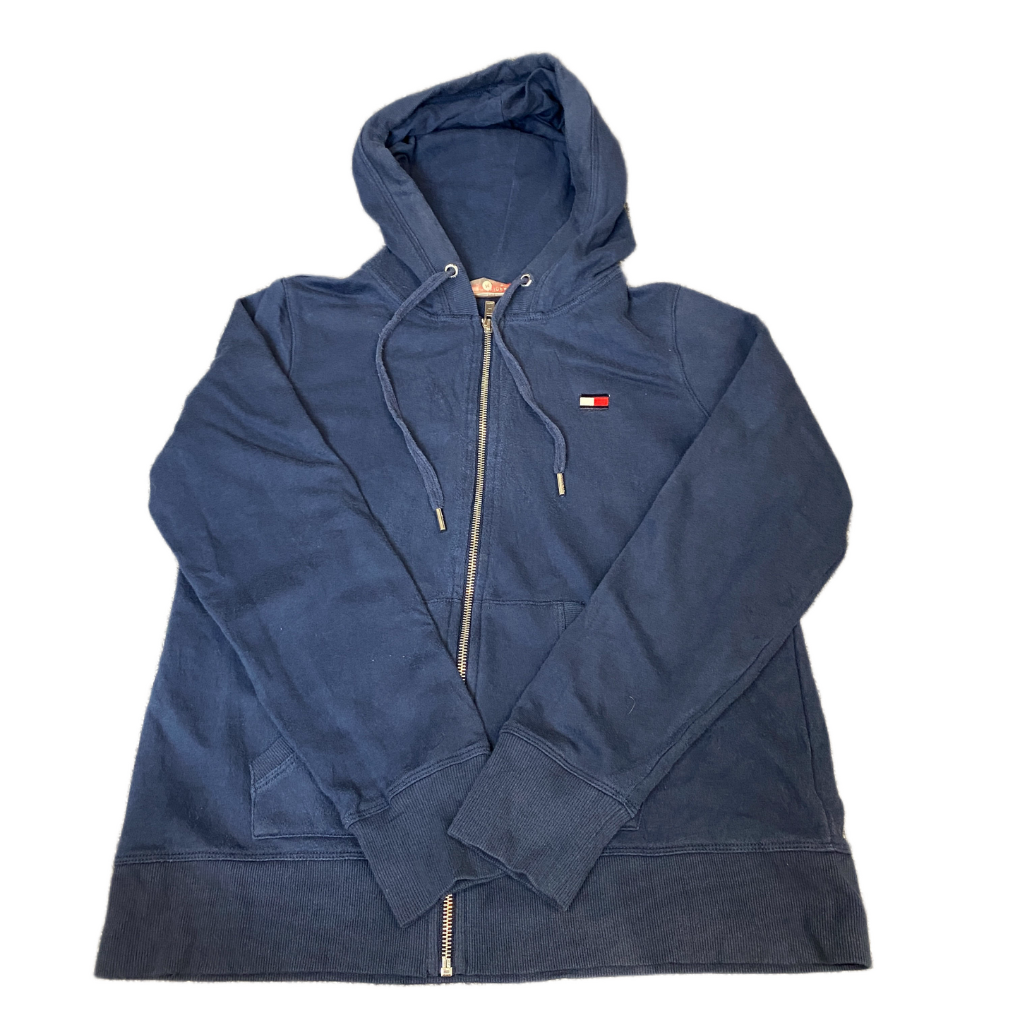 Tommy Hilfiger Sport Hoodie Womens Medium Navy Long Sleeve Drawstring Full Zip