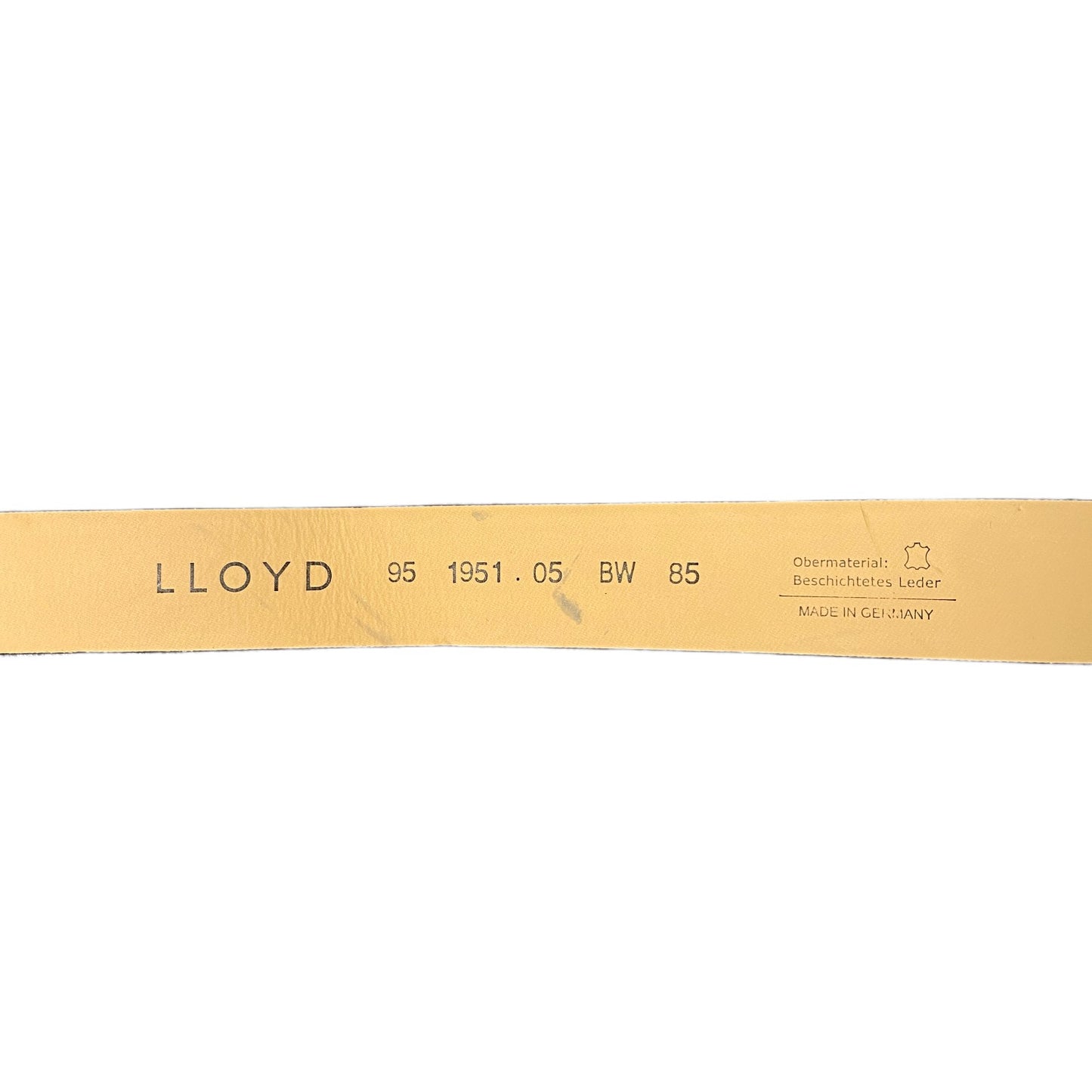 Lloyd Waist Belt Men Black Leather Adjustable Classic Silver Buckle 37 Inches