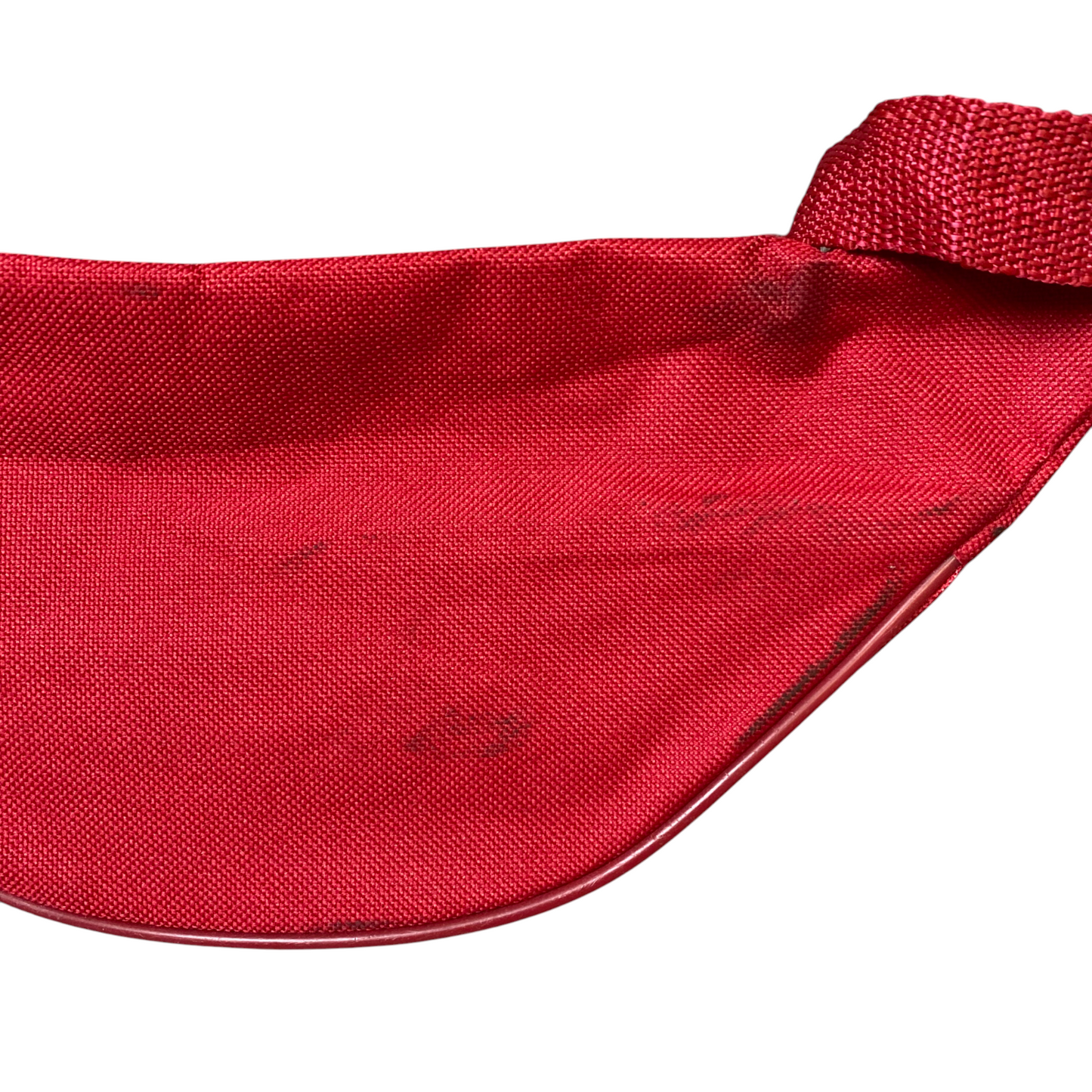 Unisex Fanny Pack Travel Waist Pack Bum Bag Red Zipper Adjustable Canvas Strap