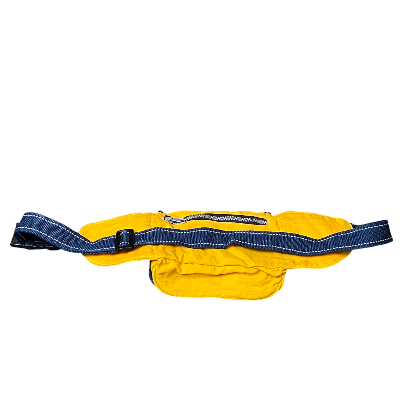 Unisex Adults Waist Fanny Pack Bum Bag Yellow Snap Pockets Adjustable Strap