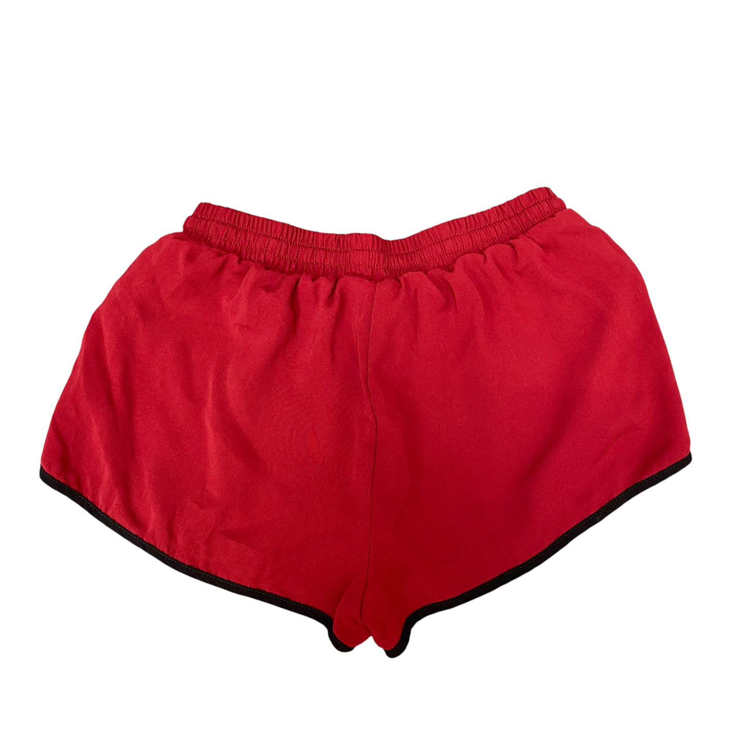 Running Sprinter Shorts Women XS Red Athletic Fit Drawstring Waist Dolphin Hem