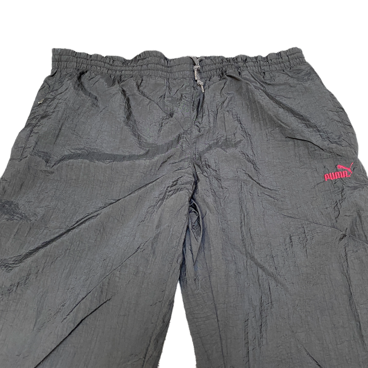 PUMA Joggers Fits as Mens 37" Waist Black Windbreakers High Waisted Trousers