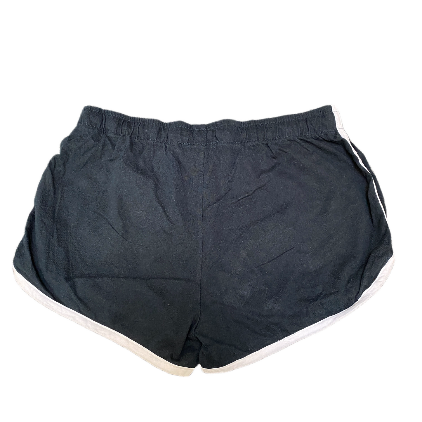 Running Sprinter Shorts Girls Small 29" Waist Black Gym Drawstring Dolphin Hem
