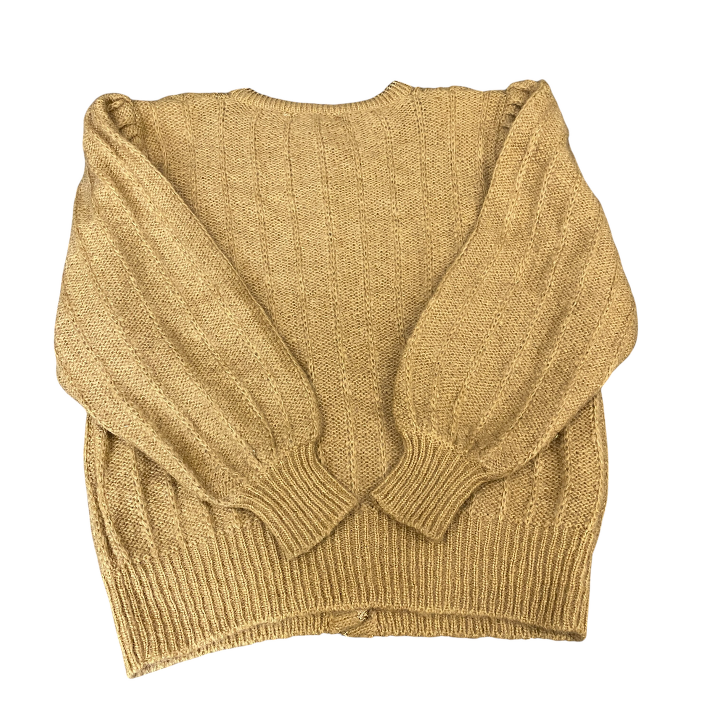 Sun Page Cardigan Jumper Womens Medium Brown Oversize Raglan Sleeve Button Front