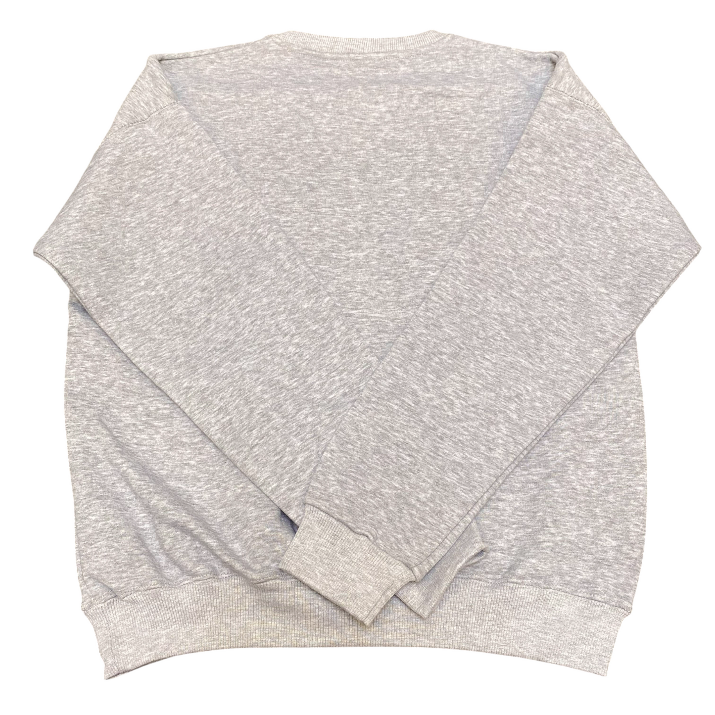 Nike Reworked Sweatshirt Mens Small Grey Embroidered Spellout Logo Crew Neck