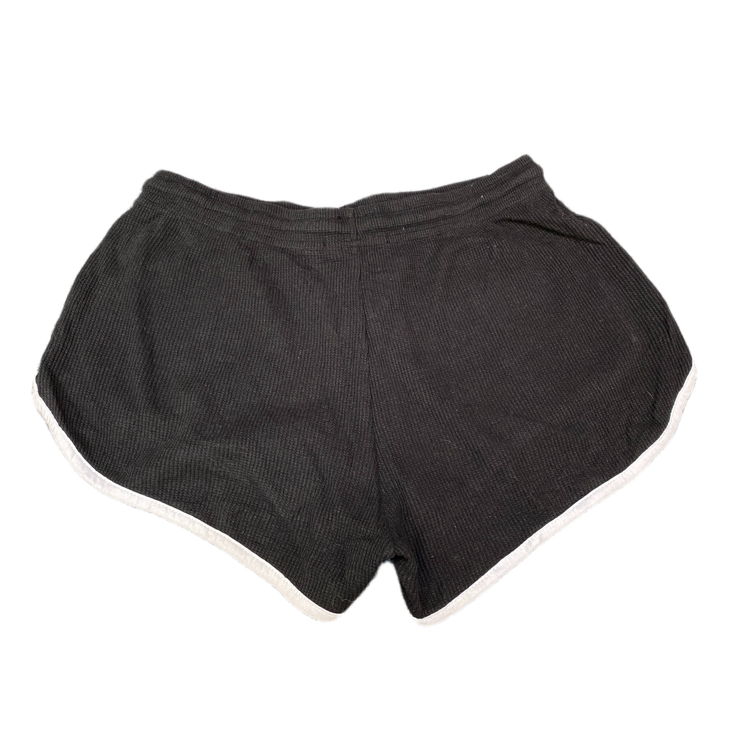 Running Sprinter Shorts Girls S 29" Waist Black Drawstring Stretch Dolphin Hem