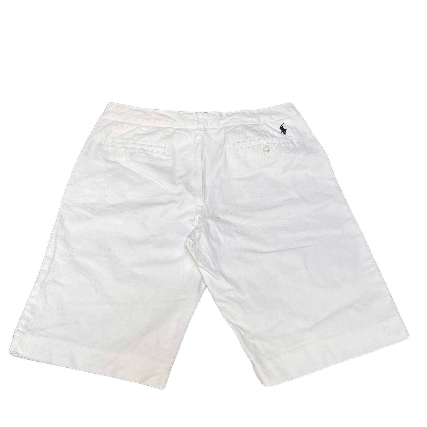 Ralph Lauren Sport Bermuda Shorts Fits as Women XL 34" Waist White Denim Outdoor