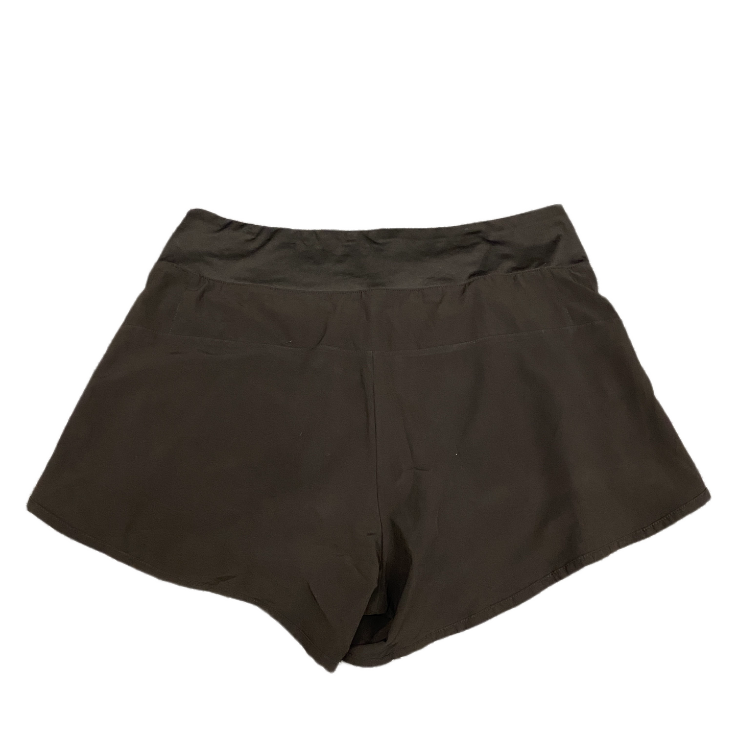 Running Shorts Womens Large 31" Waist Black Gym Training Dolphin Hem Pull On