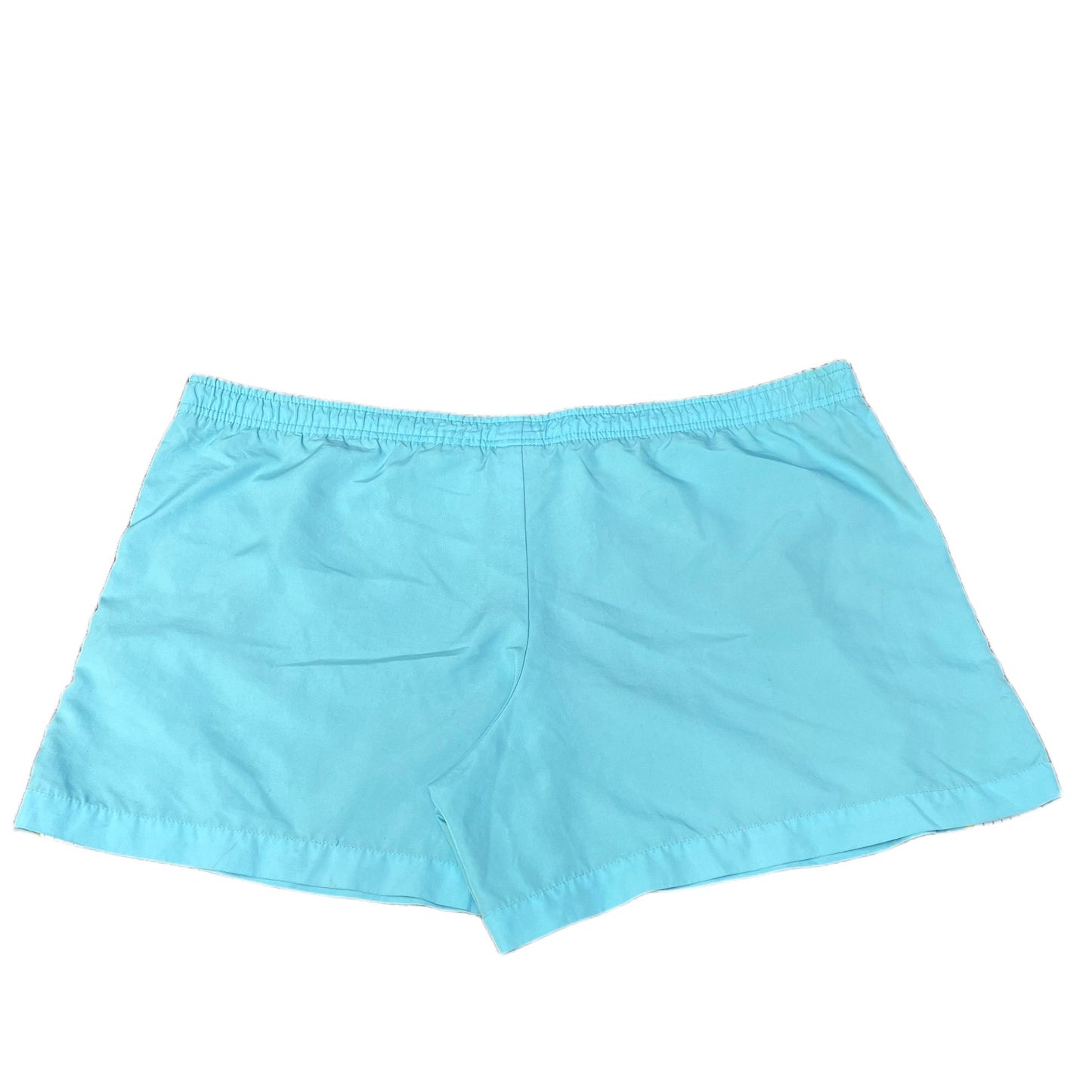 Nike Running Shorts Fits as Womens 2XL 40" Waist Green White Mesh Panels Pull On