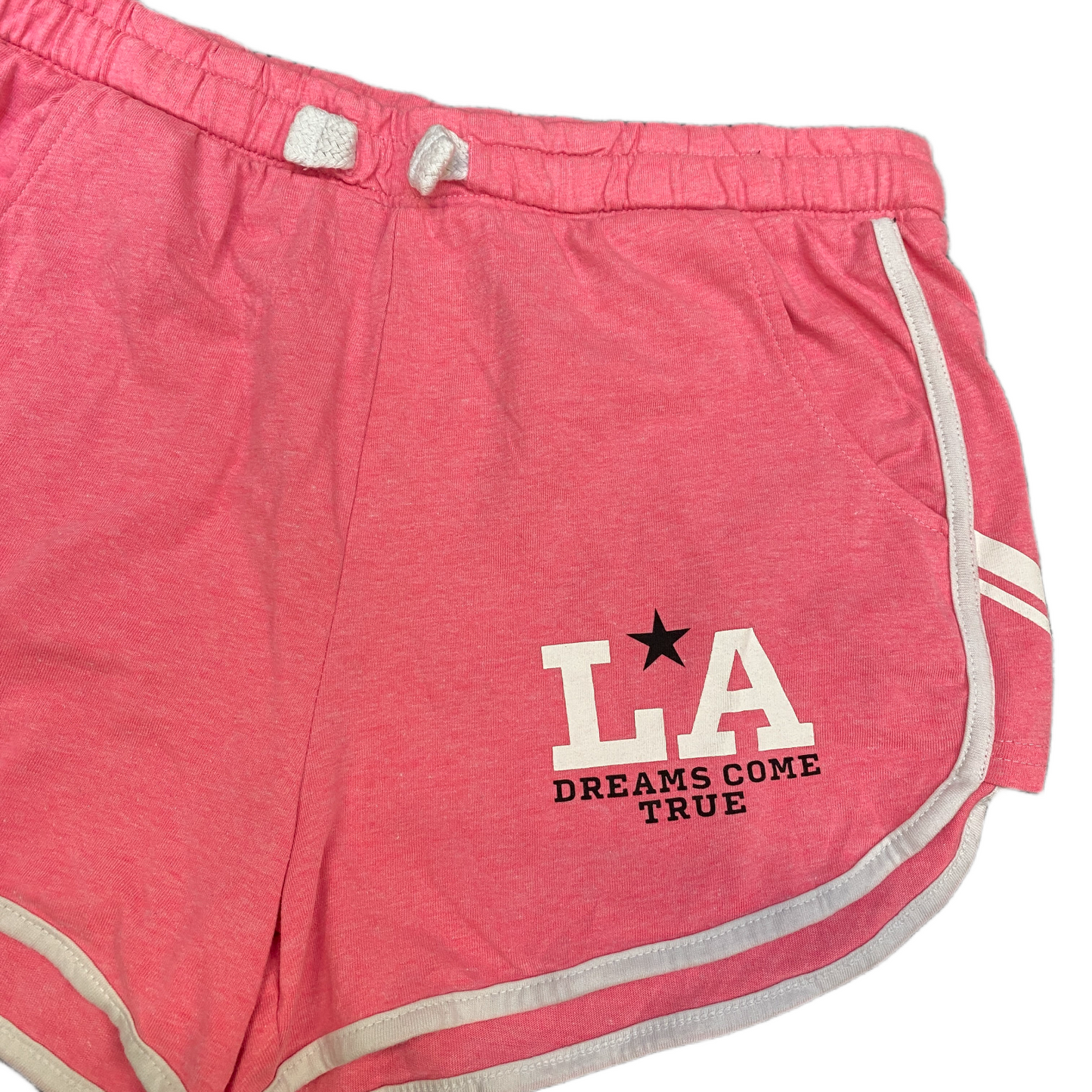 Running Sprinter Shorts Womens M 27" Waist Pink Athletic Gym Workout Dolphin Hem