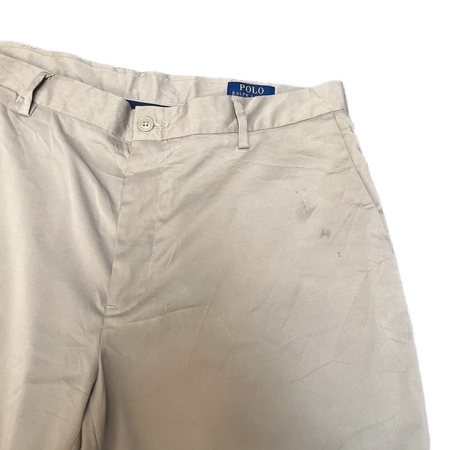 Polo Ralph Lauren Golf Chino Shorts Fits as Mens XL 36" Waist Tan Performance