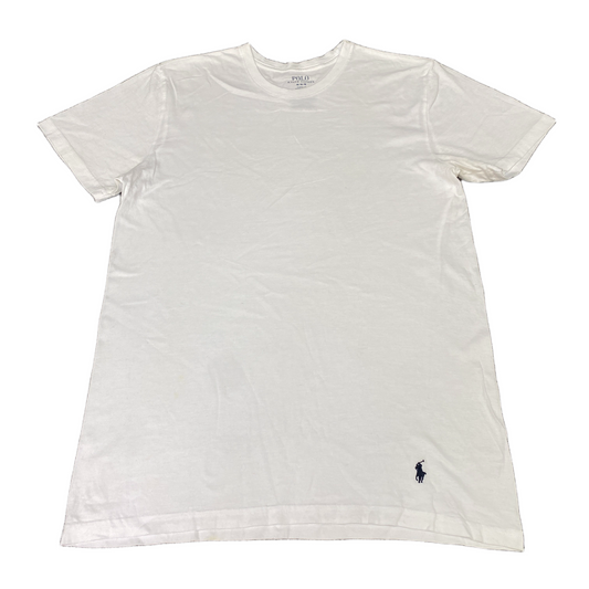 Polo Ralph Lauren T-Shirt Mens M White Classic Fit Pony Logo Short Sleeve Tee