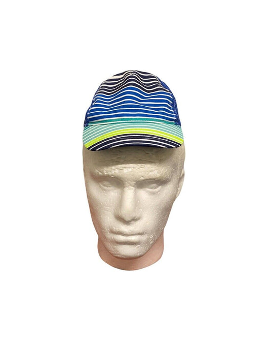 Baseball Cap Blue Striped Adjustable Hat