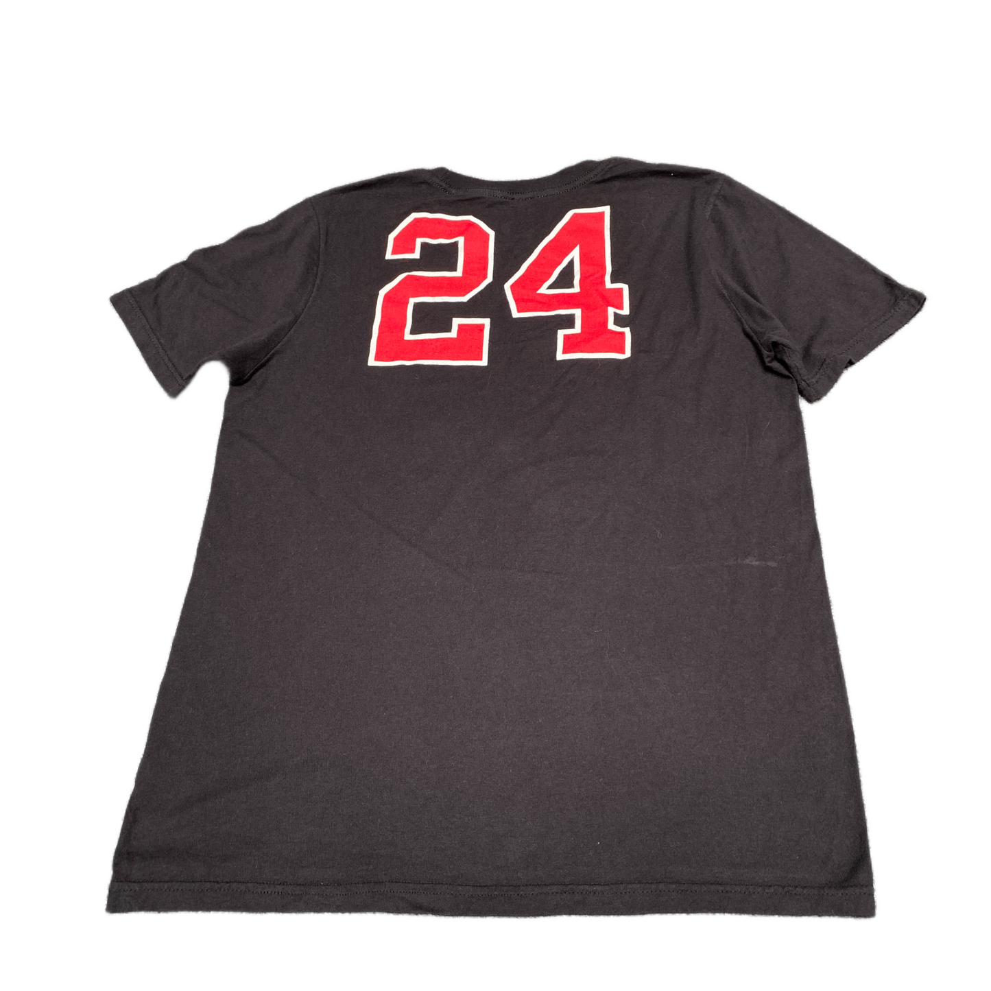 NC State Wolfpack T-Shirt Boys Medium Black Adidas Football Sports Pullover Tee