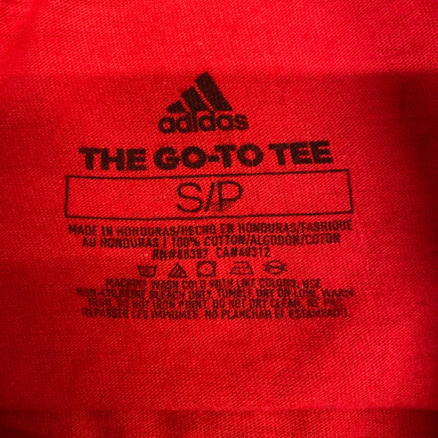 Adidas The Go-To T-Shirt Boys S Red Graphic Logo Short Sleeve Crew Neck Pullove