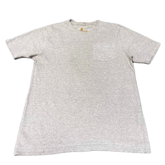 Carhartt Pocket T-Shirt Mens S Grey Heather Original Fit Short Sleeve Summer Tee