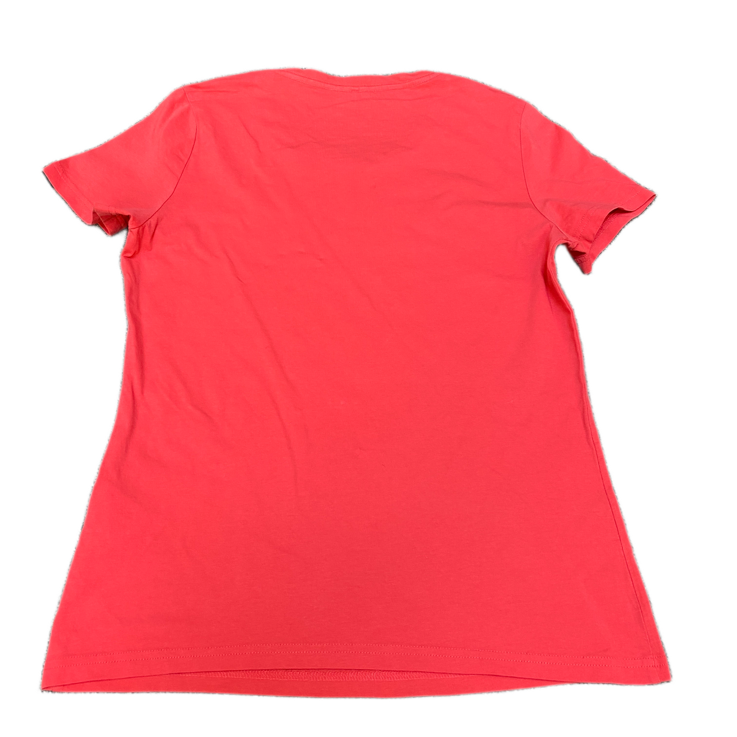 Adidas Climalite T-Shirt Womens Medium Red Graphic Print Short Sleeve Crew Neck