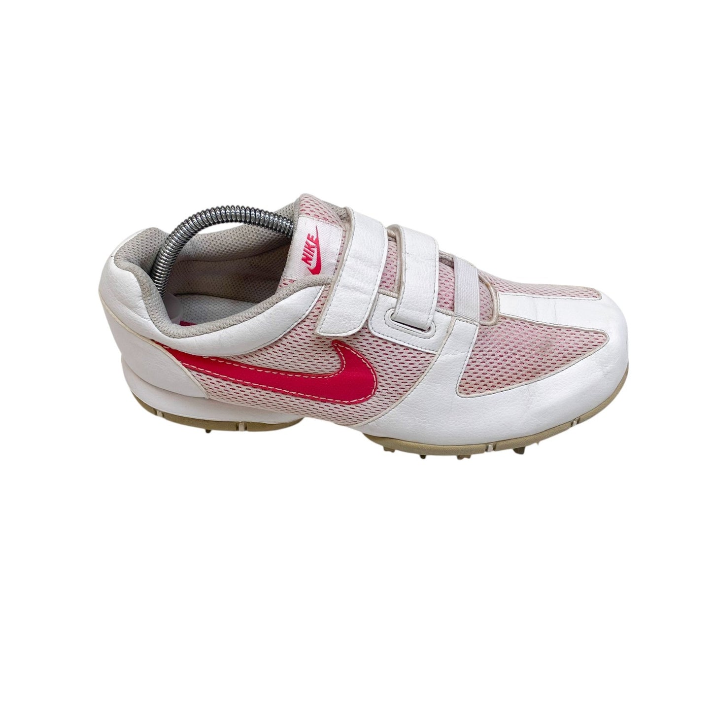 Nike TAC Golf Cleats and Spikes Shoes Women's 7.5 White Pink Swoosh Athletic