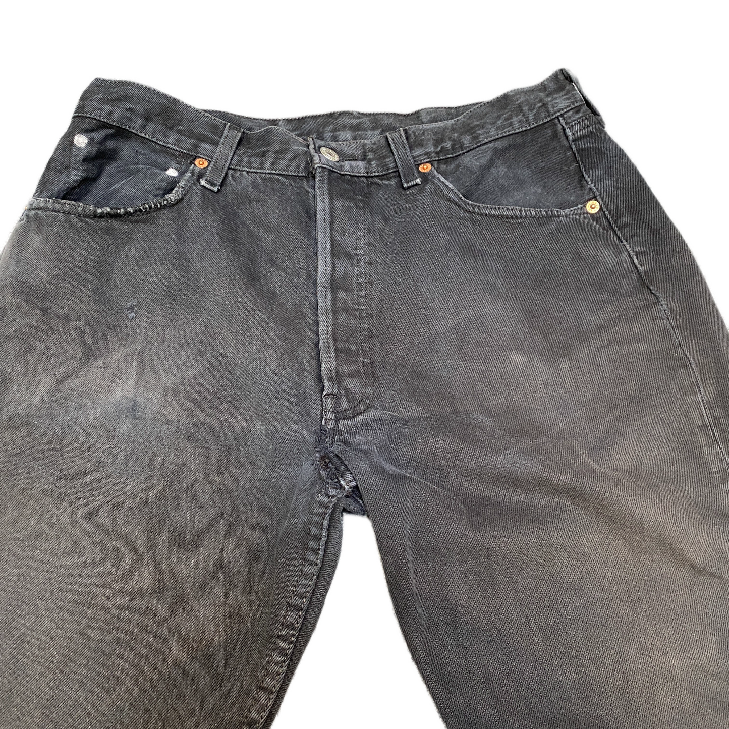 Levi's Jeans Fits as Mens 32" Waist Black Double Stitch Americana Streetwear