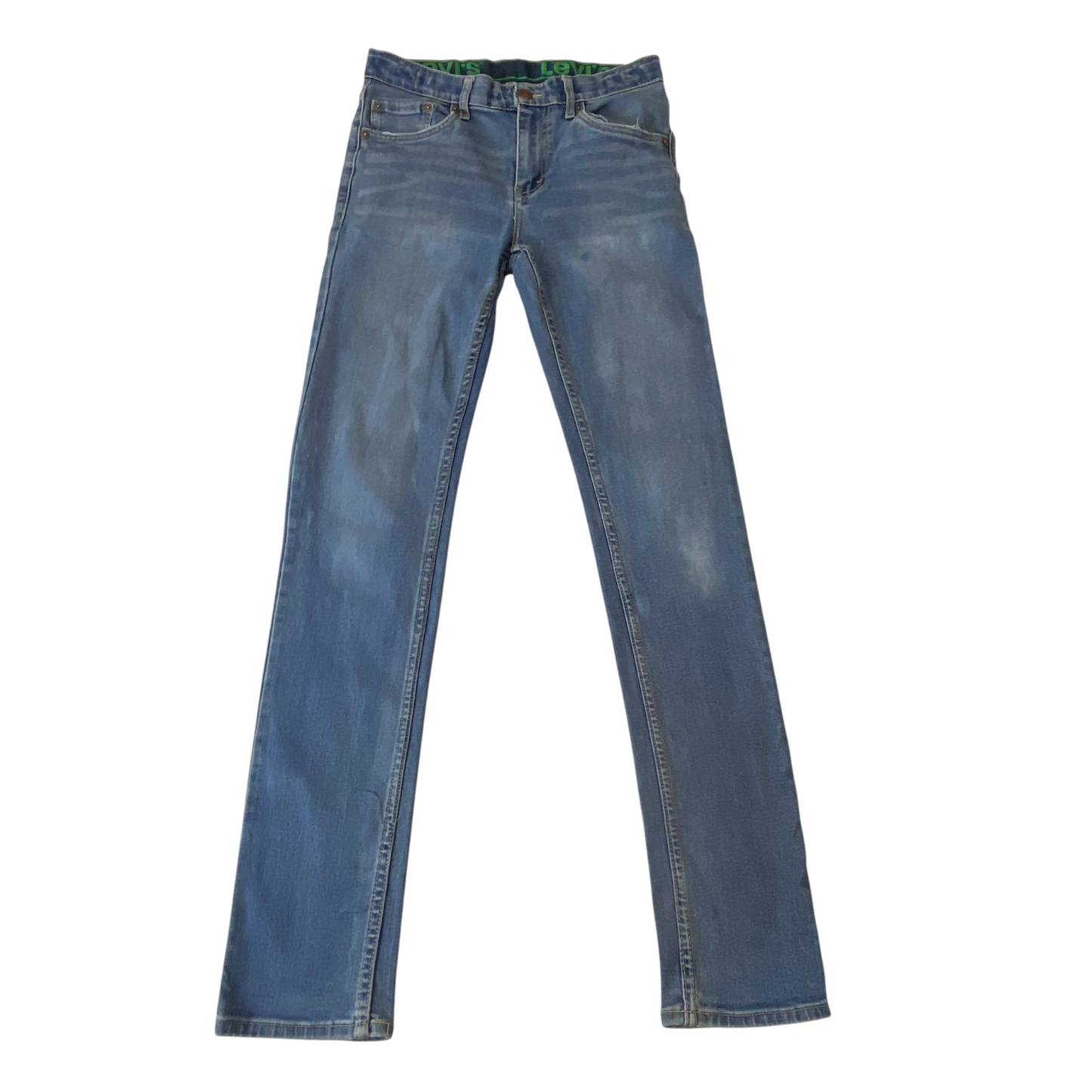 Levi's Jeans Womens 28W 31L Blue Denim 5-Pocket Red Tab Skinny Leg Waistband